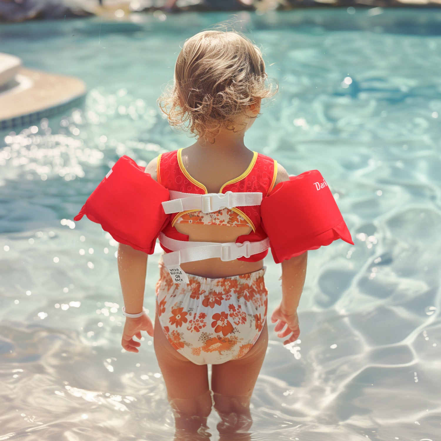 Dark Lightning Kids Swim Vest, Fish