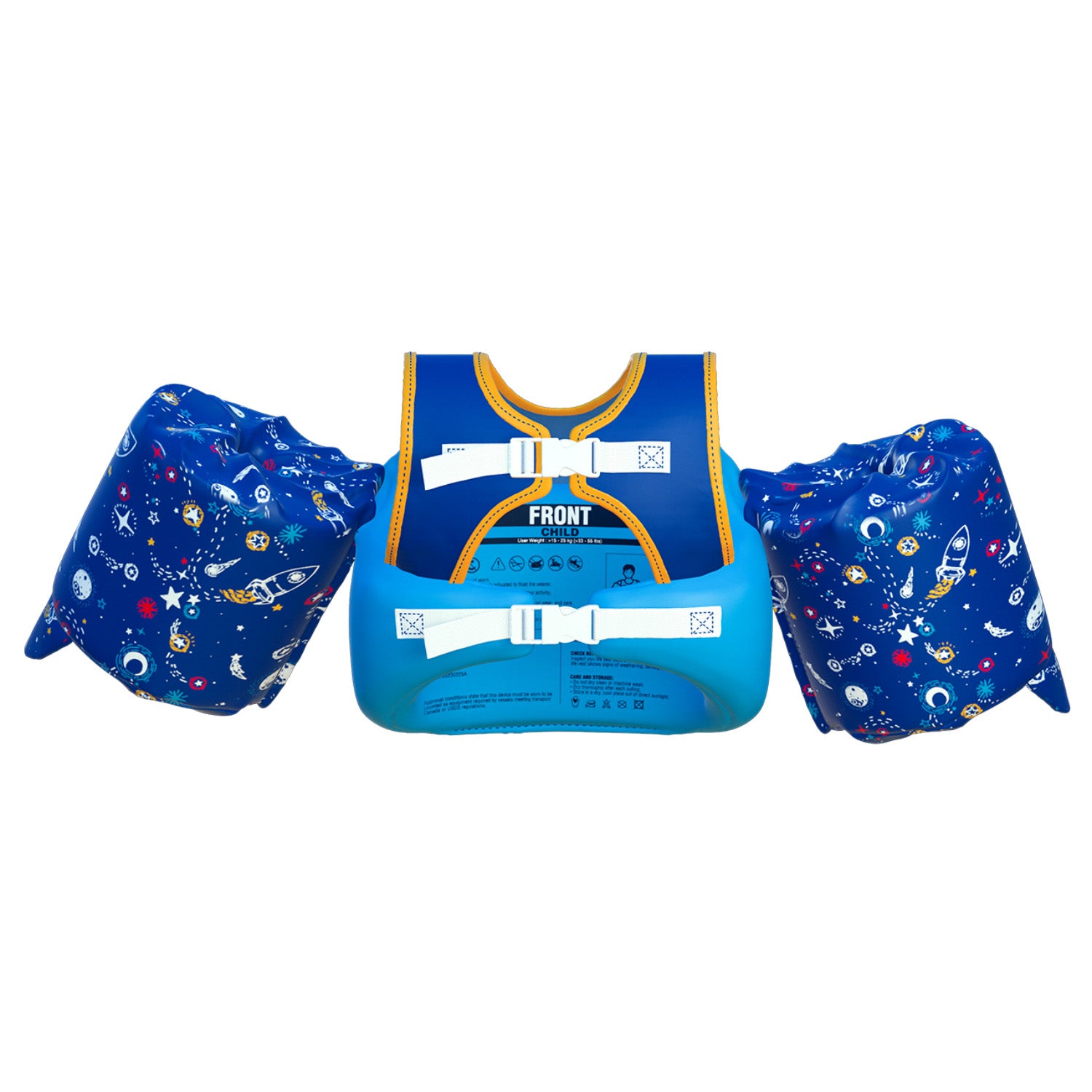 Dark Lightning Kids Swim Vest, Rocket