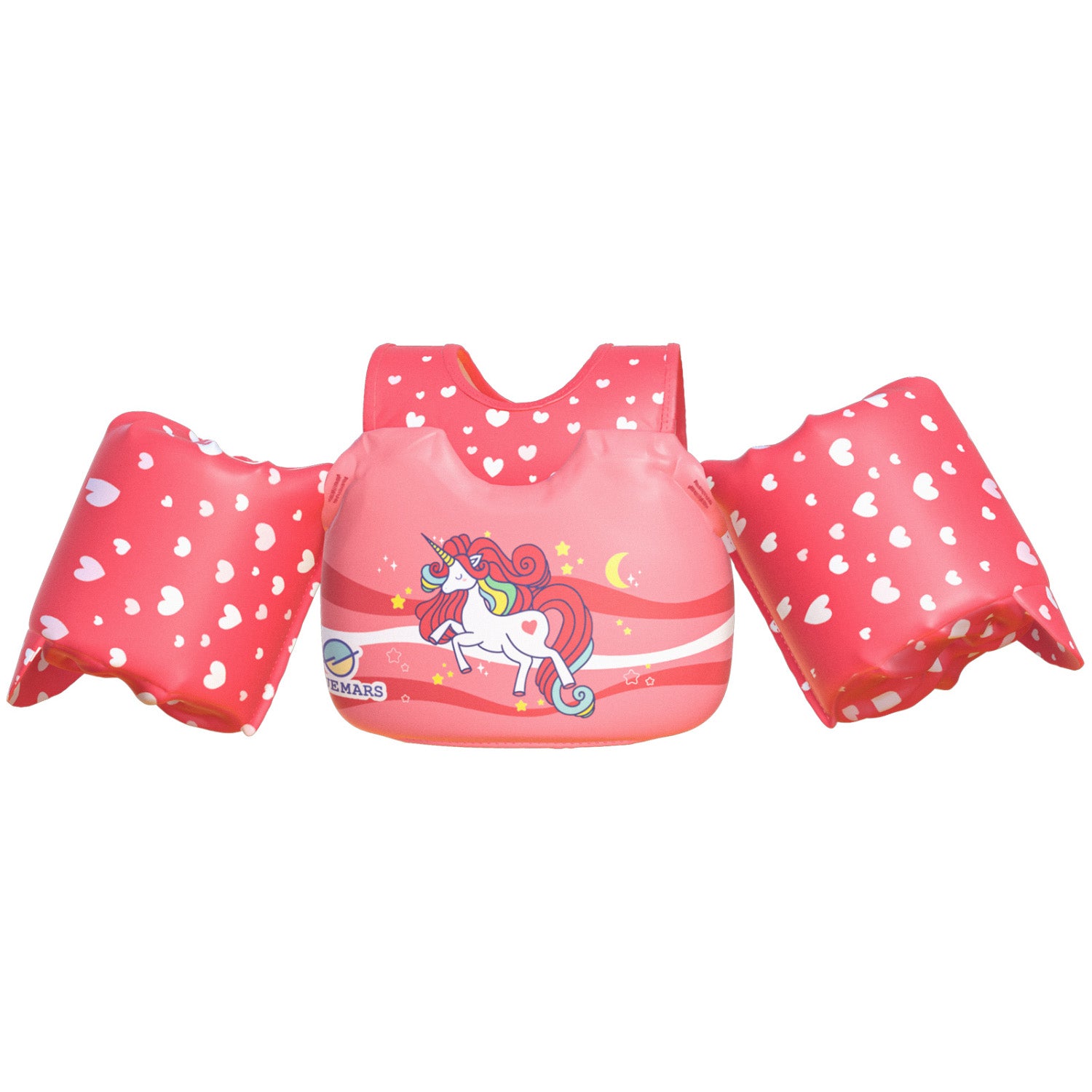 Dark Lightning Kids Swim Vest, Rainbow Unicorn