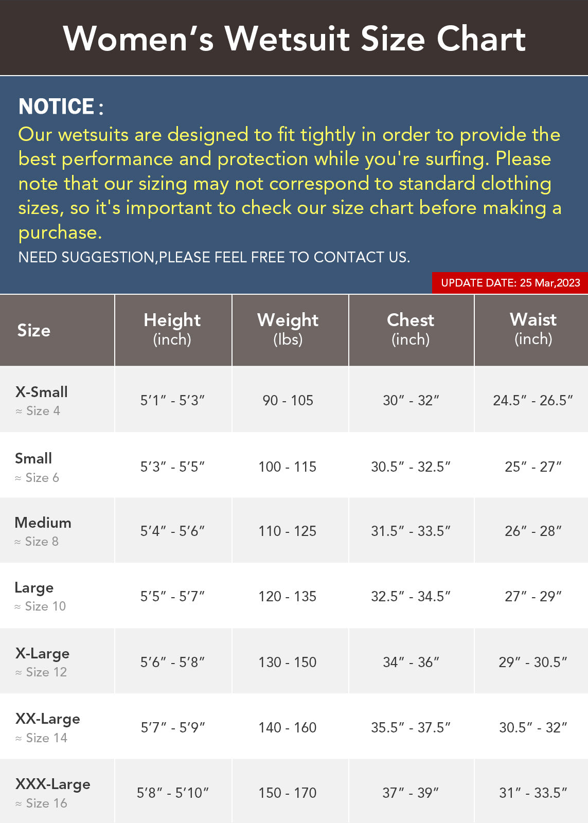 Dark Lightning 3/2mm Long-Sleeved Women Wetsuit , Rose Red