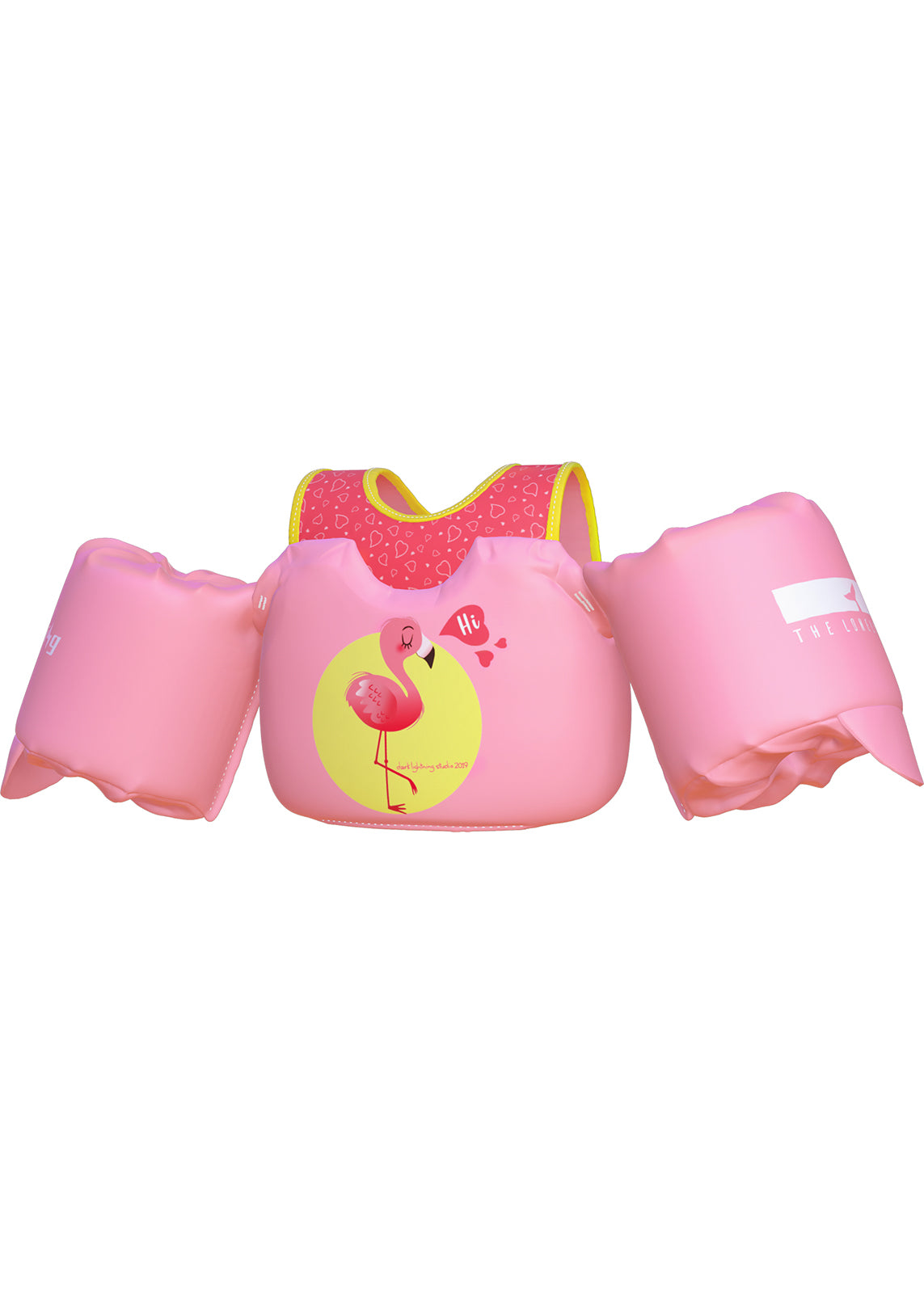 Dark Lightning Kids Swim Vest, Flamingo - Dark Lightning US