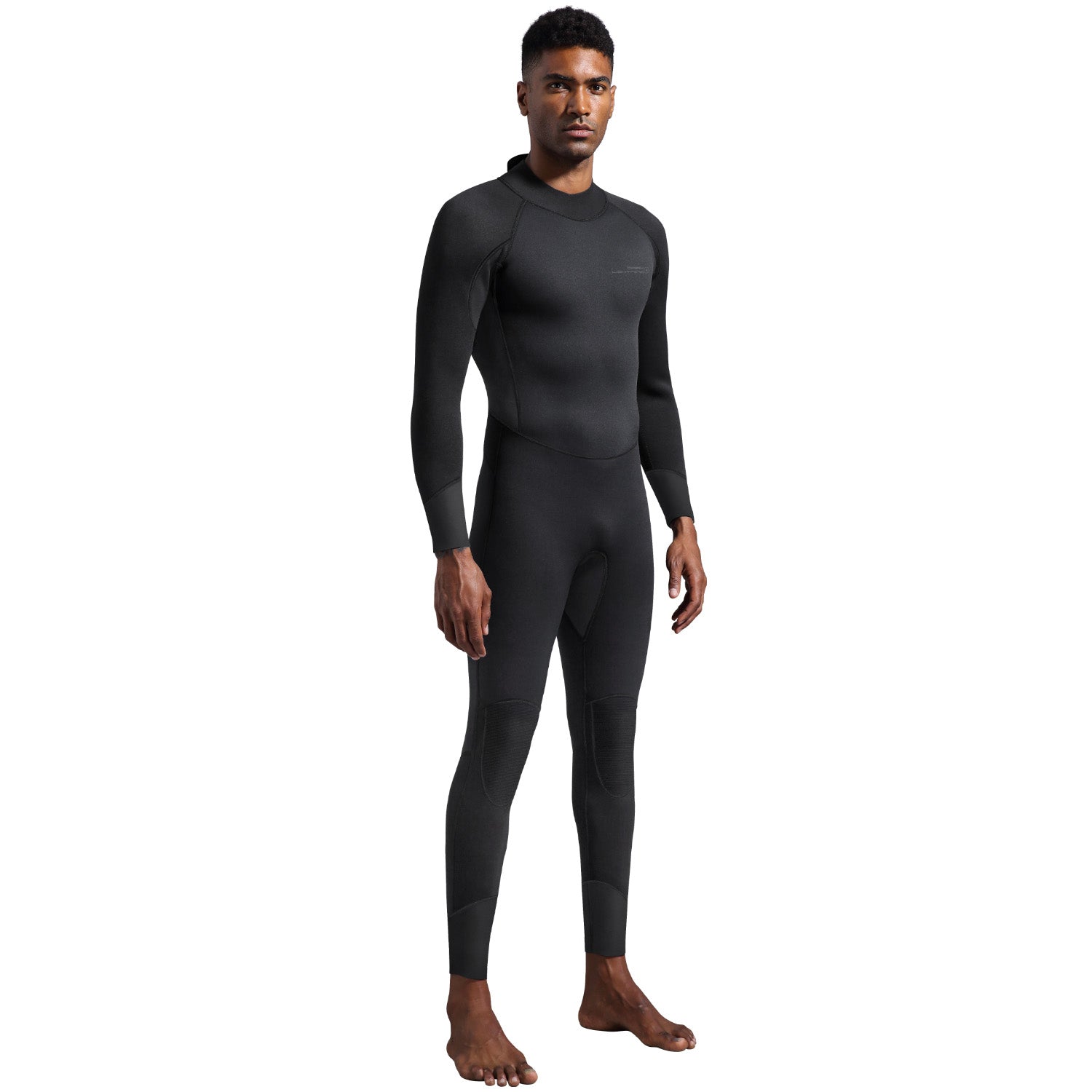Dark Lightning 3/2mm Long-Sleeved Men Wetsuit , Black