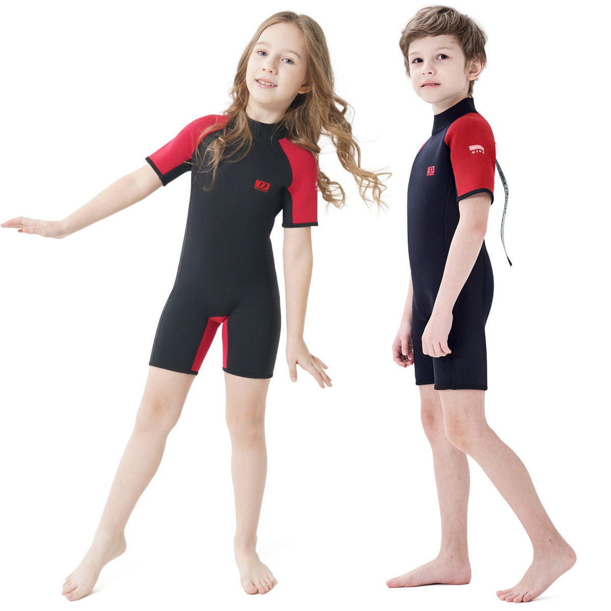 Dark Lightning 3/2 mm Kids Short-Sleeved Wetsuit - Dark Lightning US