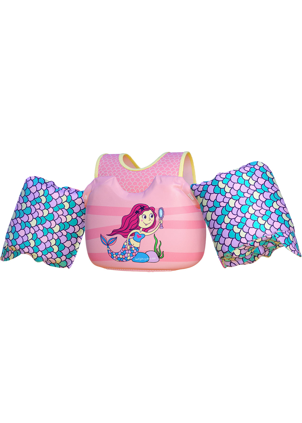 Dark Lightning Kids Swim Vest, Mermaid - Dark Lightning US