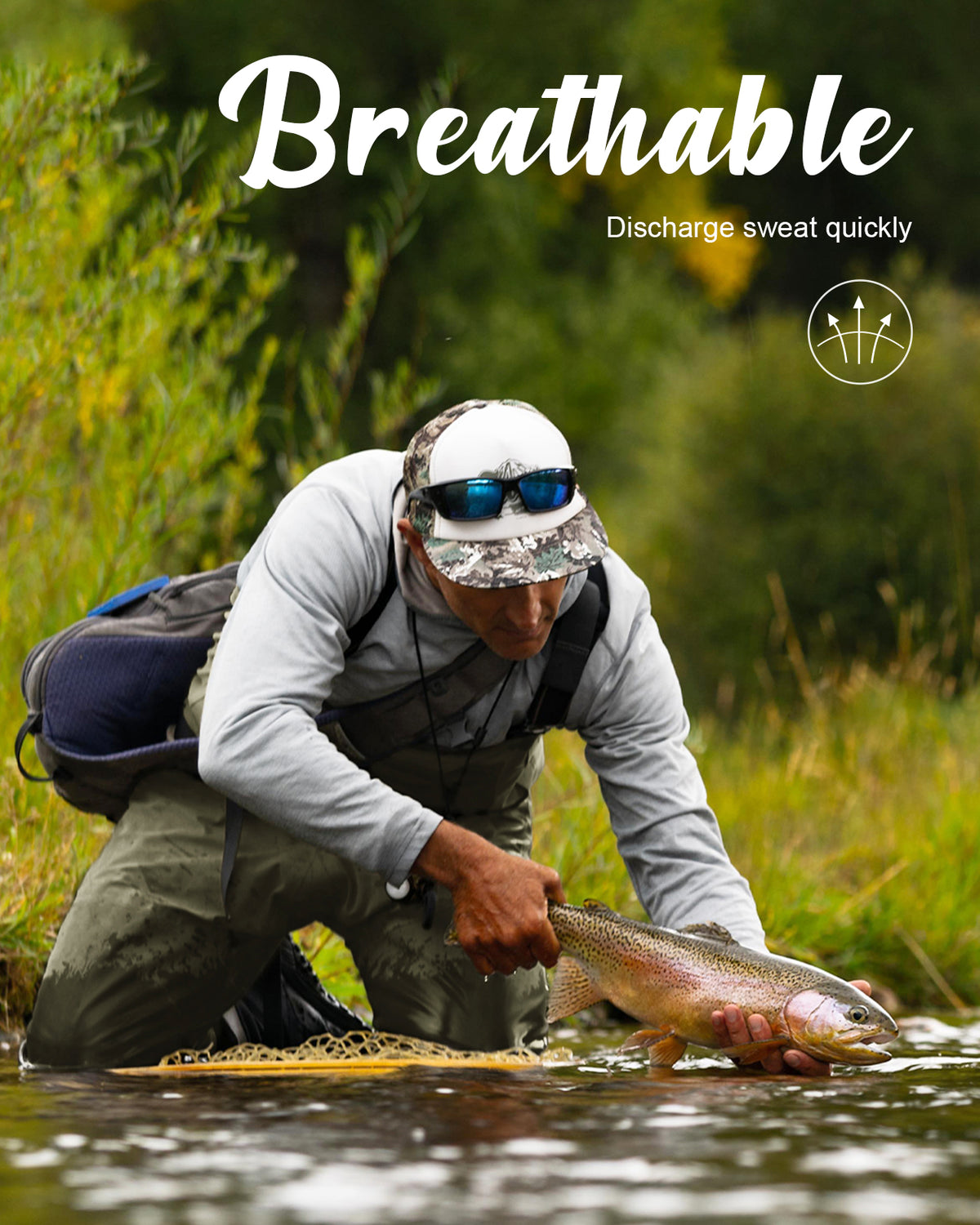 Dark Lightning breathable basic stockingfoot chest waders