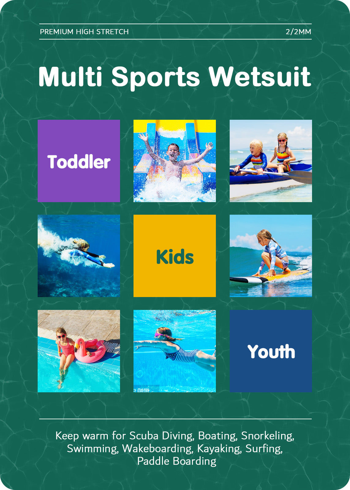 Dark Lightning 3/2mm Kids Printed Short-Sleeved Wetsuit,Pink