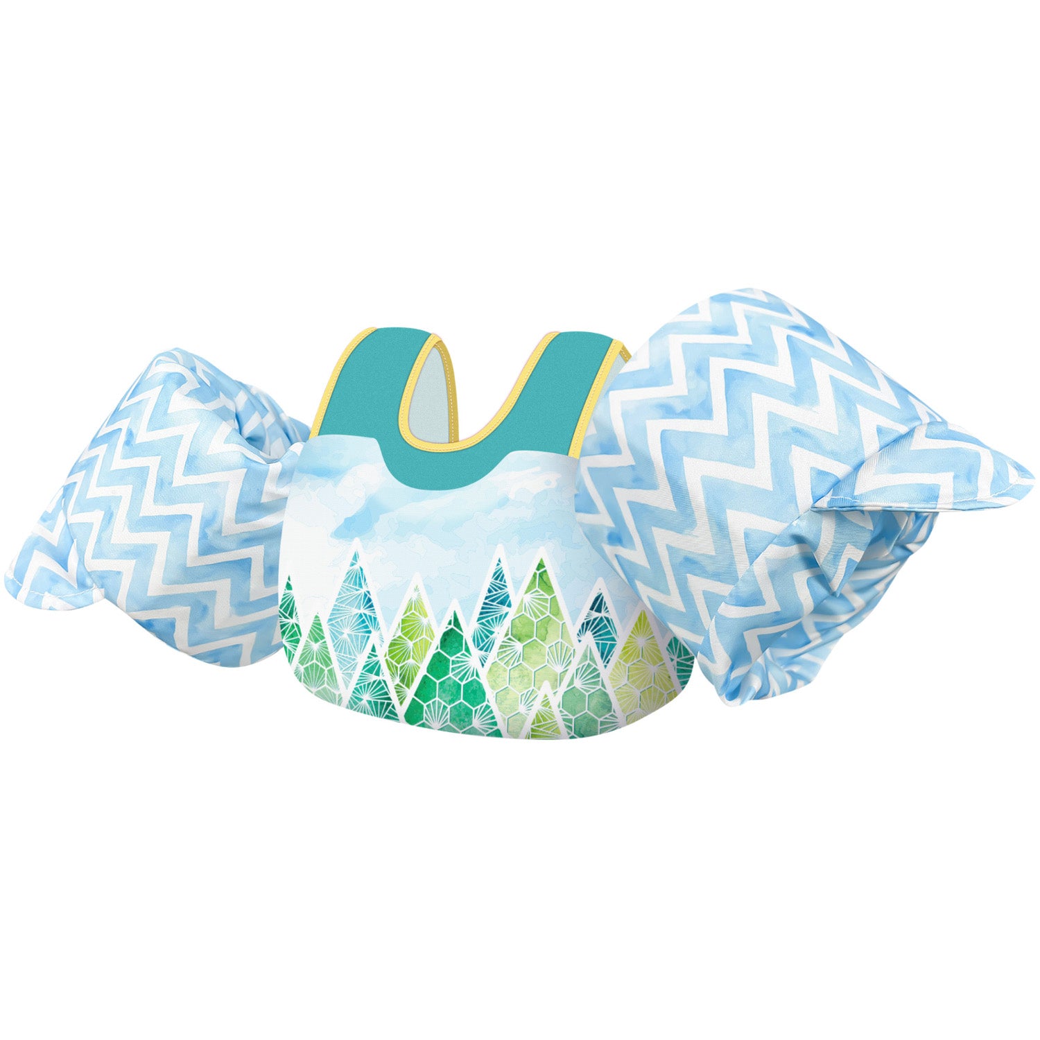 Dark Lightning Kids Swim Vest, Forest