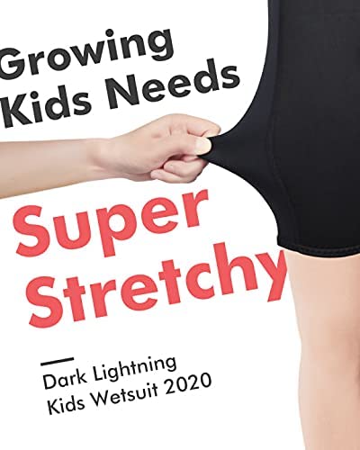 Dark Lightning 3/2 mm Kids Short-Sleeved Wetsuit - Dark Lightning US