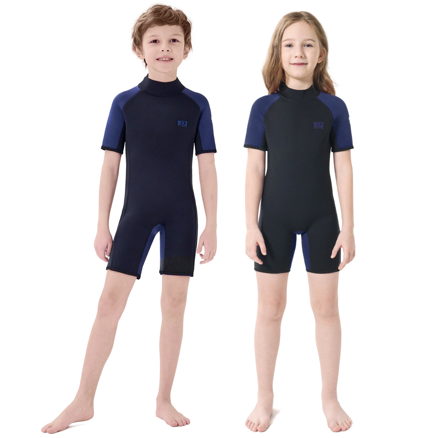 Dark Lightning 3/2 mm Kids Short-Sleeved Wetsuit