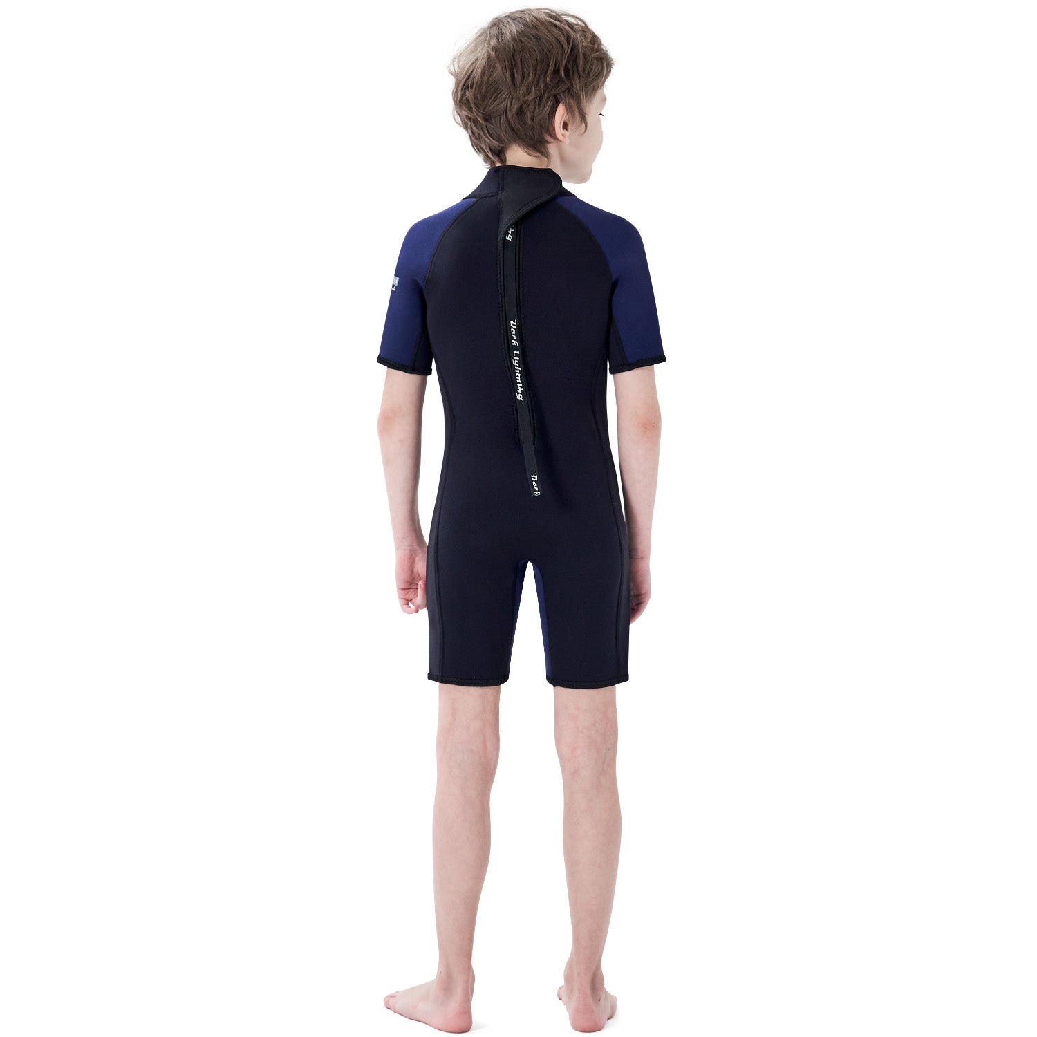 Dark Lightning 3/2 mm Kids Short-Sleeved Wetsuit