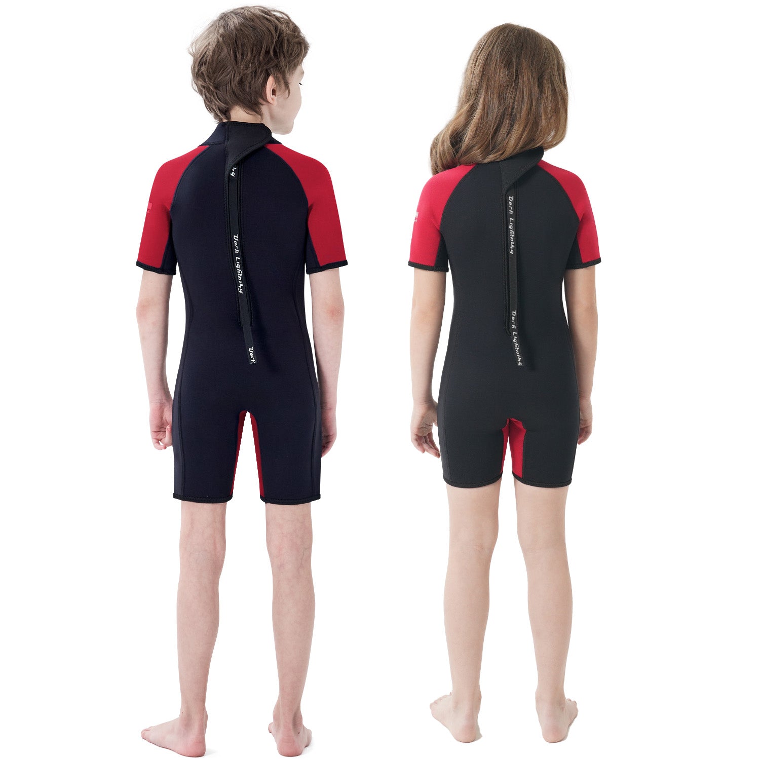 Dark Lightning 3/2 mm Kids Short-Sleeved Wetsuit