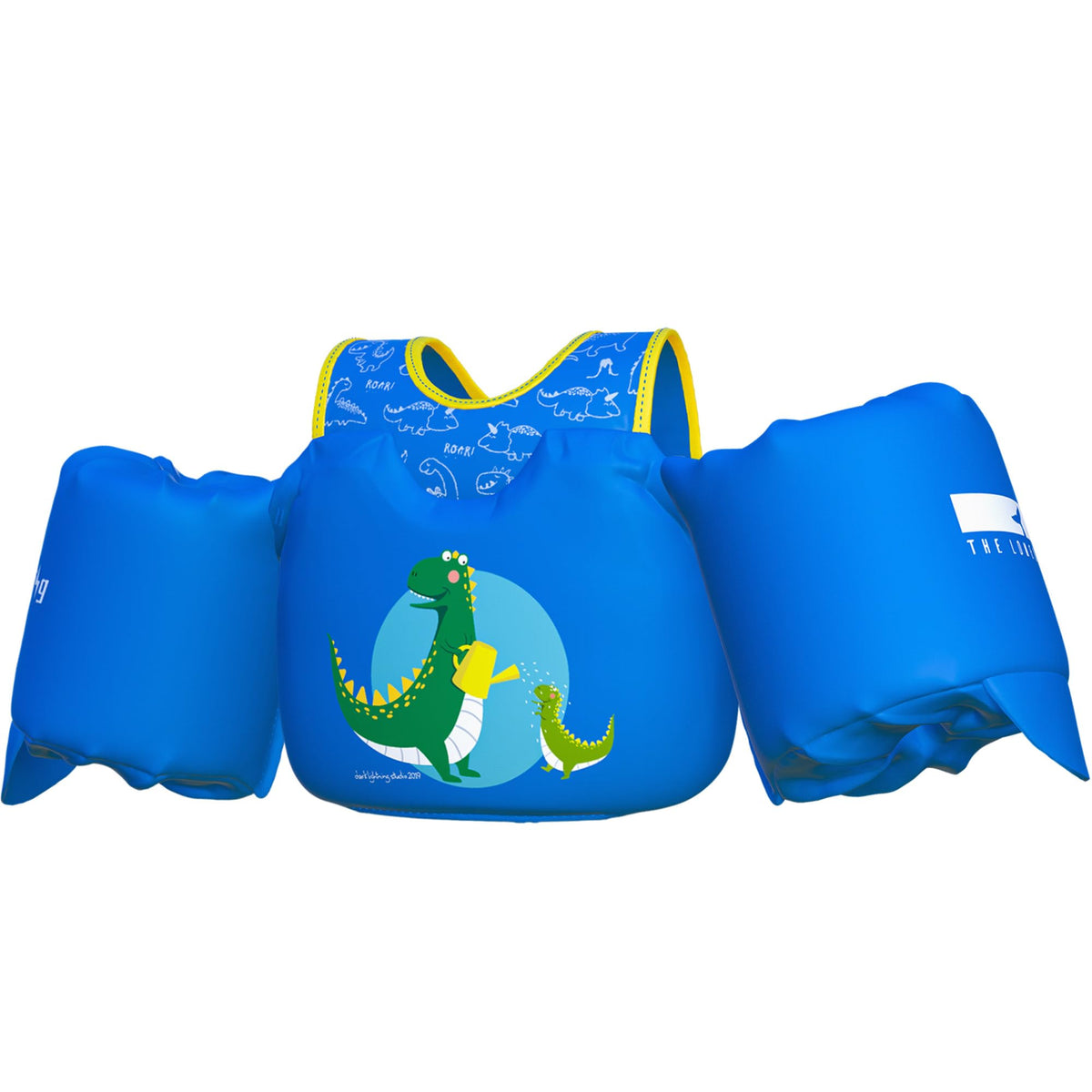 Dark Lightning USCG Approved Toddler Swim Vest, 33–55 lbs – Dinosaur