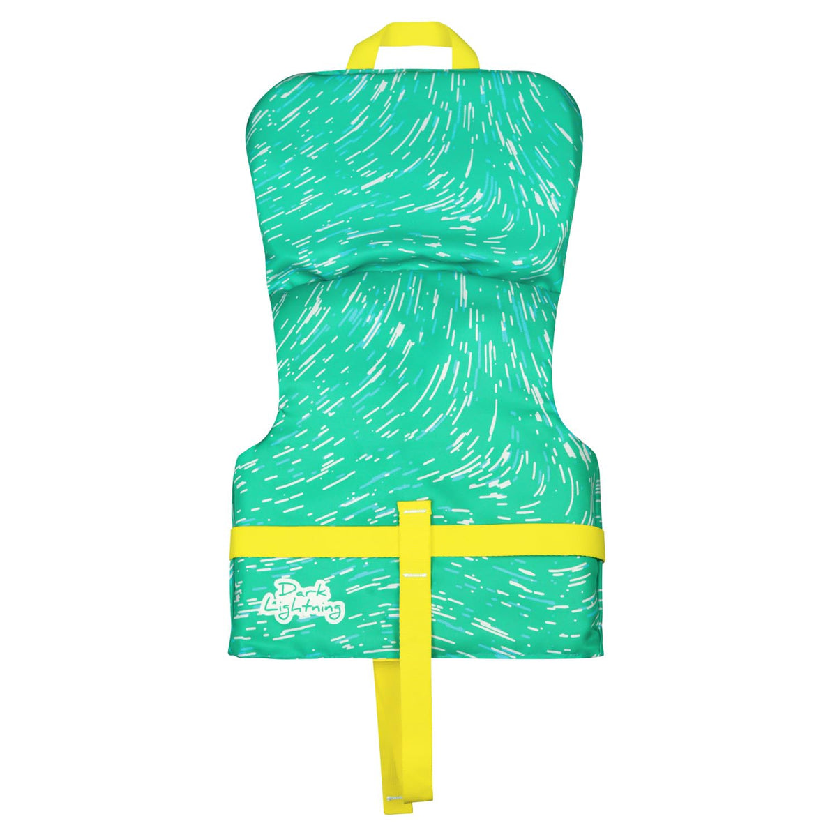 Dark Lightning USCG Approved Infant Life Jacket, Under 30 lbs – Flowing Light Green