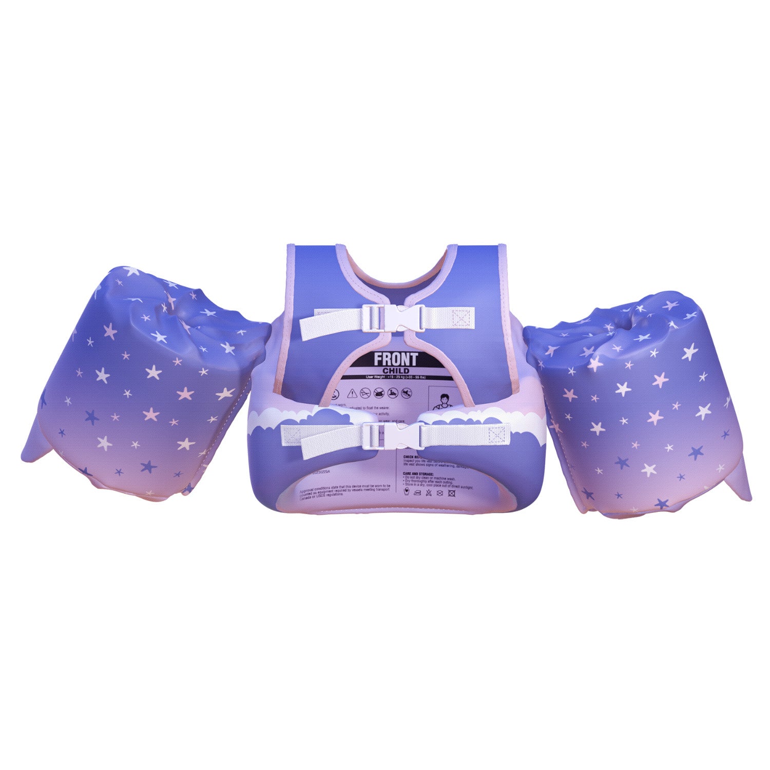 Dark Lightning Kids Swim Vest, mermaid