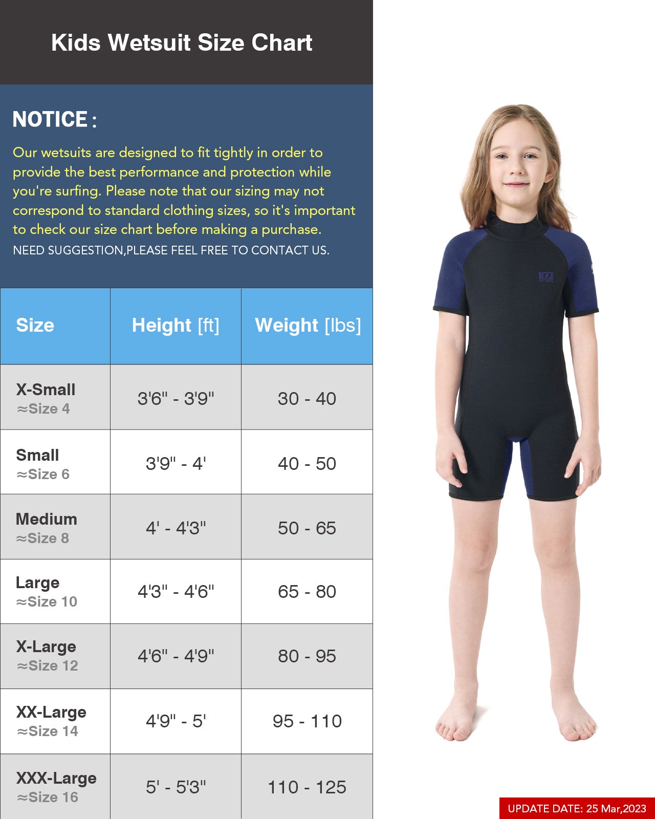 Dark Lightning 3/2 mm Kids Short-Sleeved Wetsuit