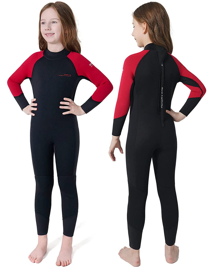 Waterproof Neoprene 3mm Children's Girls Long Sleeve Wetsuit